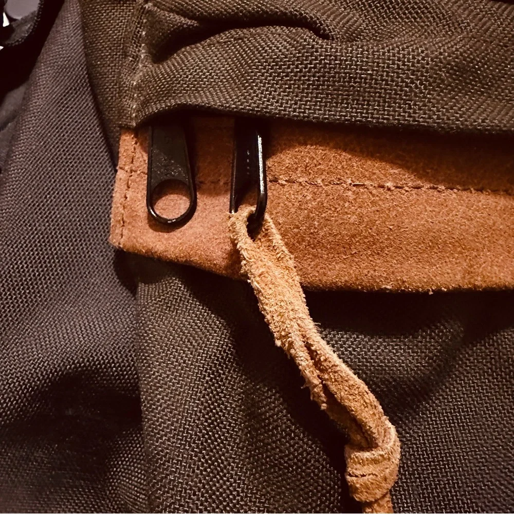 Eastpack | Backpack | Eastpack Backpack Olive Green with Brown Suede